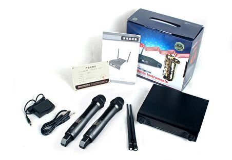 Acemic Ex-200 Uhf Wireless Microphone Çift El
