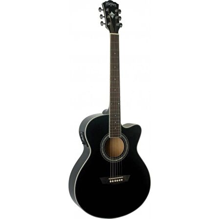 Washburn Ea12b Mini Jumbo Elektro Akustik Gitar