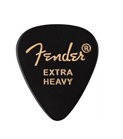 Fender 351 Shape Premium Extra Heavy Black Moto 12 Count Pena