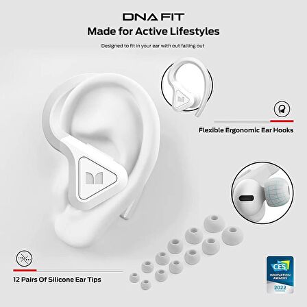 Monster Audio Dna Fit Black White | Anc Noise Cancelling