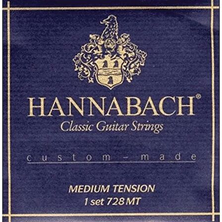 Hannabach 7288mt Custom Made Medium Tension Klasik Gitar Teli (3'lü Treble Set