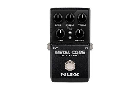 Nux Metal Core Deluxe Mkıı Distortion Preamp Ve 3 Mod Amfi Modellemesi Pedalı