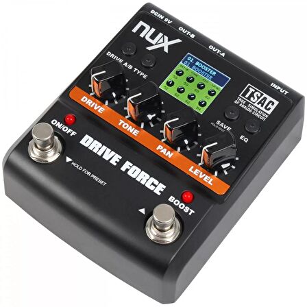 Nux Drive Force Overdrive Ve Distortion Pedalı