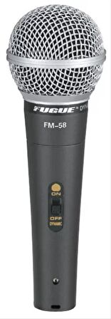 Fugue Fm-58 Mikrofon Kablolu Dinamik Tek Yönlü 600 Ohm