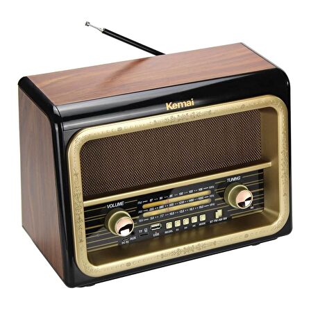 Kemai Bluetooth Usb Sd Fm Radyo Nostaljik Radyo Md-1911bt