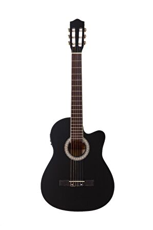 Carissa Cg-155ce Bk  Siyah Elektro Klasik Gitar