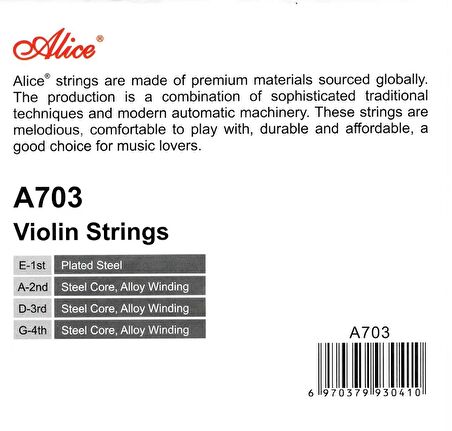 Keman Teli A703 Alice High-grade Violin Strings