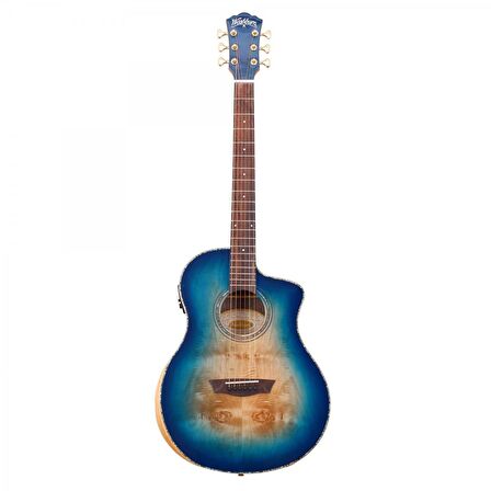 Washburn Bta-blubce Bella Tono Vite Alure Burl Elektro Akustik Gitar