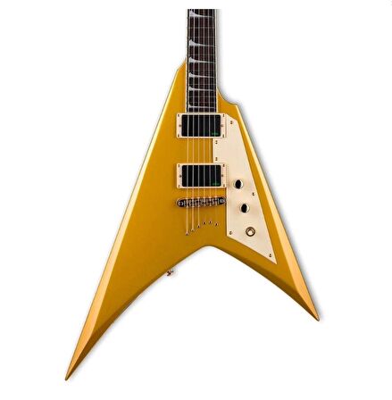 Esp Ltd Kirk Hammett Signature Kh-v Metalik Gold Elektro Gitar