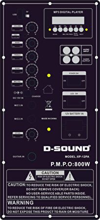 D-sound Xp-12pa Taşınabilir Şarjlı Hoparlör