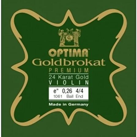 Optima Goldbrokat Premium 24 Karat Altın E ( Mi ) Tek Keman Teli  631745