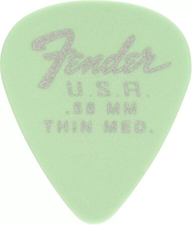 Fender Dura-tone 351 Shape .58 Surf Green 12-adet Pena