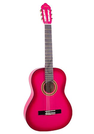 Valencıa Vc102tpks Klasik Gitar Sap Çelikli 1/2 Pembe Sunburst