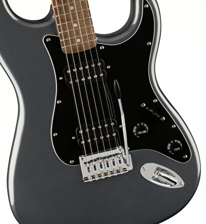 Squier Affinity Stratocaster Hh Laurel Klavye Charcoal Frost Metallic Elektro Gitar