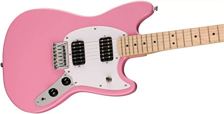 Squier Sonic Mustang Hh Akçaağaç Klavye Wpg Flash Pink Elektro Gitar