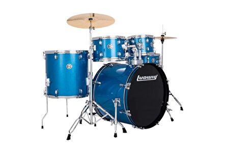 Ludwig Accent Fuse Blue Sparkle Akustik Davul Seti