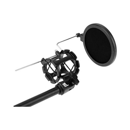 4b Mikrofon Sehpası +telefon Tutacağı+pop Filter+shockmount