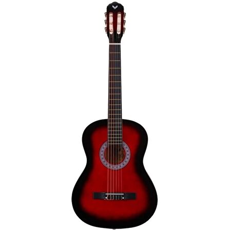 Angel Acg100-rds 4/4 Kırmızı Klasik Gitar