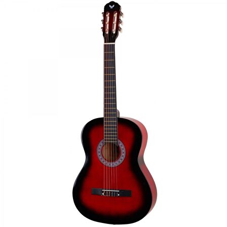 Angel Acg100-rds 4/4 Kırmızı Klasik Gitar