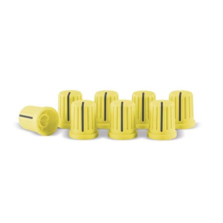 Reloop Knob Cap Set Yellow (set Of 8)