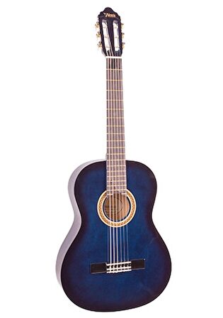 Valencıa Vc102tbus Klasik Gitar Sap Çelikli 1/2 Mavi Sunburst