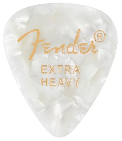 Fender 351 Shape Premium Extra Heavy White Moto 12 Count Pena