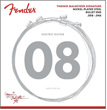 Fender Yngwie Malmsteen Signature Electric .008-.046 Nickel-plated Steel Elektro Gitar Teli