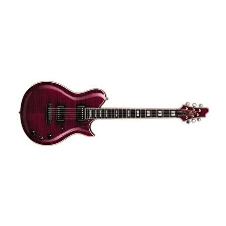 Cort Cl1000tp Elektro Gitar, Flamed Maple Top, Trans Purple, 2 X