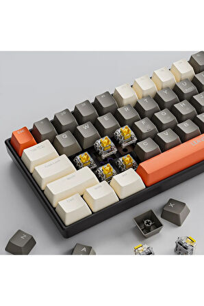 K780 Kompakt Mekanik Oyuncu Klavyesi-Hot swap-78 Tuş-Switch Hediyeli