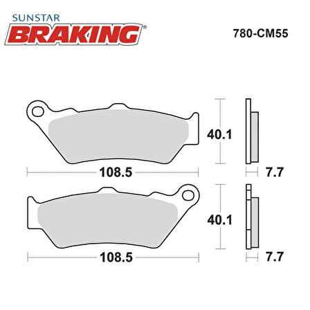 SİNTERLİ FREN BALATASI / YAMAHA / XT R / 660cc / ÖN  / 2004-2005-2006-2007-2008-2009