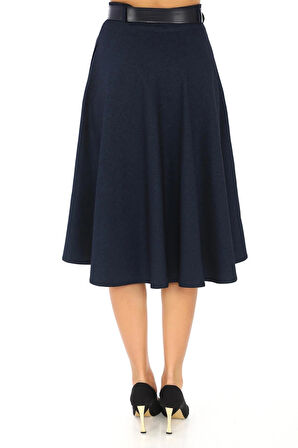 SORALLİNE KADIN KLOŞ ETEK 780 LACİVERT