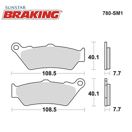 YARI METALİK FREN BALATASI / YAMAHA / XT R / 660cc / ÖN  / 2004-2005-2006-2007-2008-2009