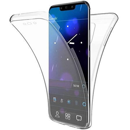 Gpack Huawei Mate 20 Pro Kılıf Ön Arka Şeffaf Silikon Koruma