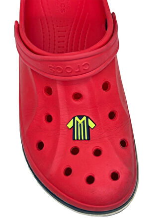 Sarı Lacivert Forma Temalı Jibbitz CrocsTerlik Süsü
