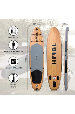 Şişme Sup Board/ Stand Up Paddle Board 84*335*15cm Full Set Deluxe