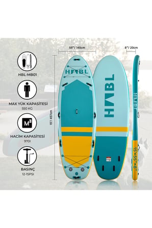 Şişme Sup Board/ Stand Up Paddle Board 140*457*20cm Full Set XL