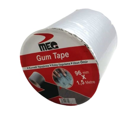 Gum Tape Su Sızdırmaz Tamir Bandı, 96 mm x 1,5 m | Lunaev