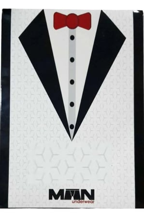 Erkek Pamuklu & Likralı Siyah Damat Çeyiz Atlet & Boxer Seti QU1O9K.K5A.