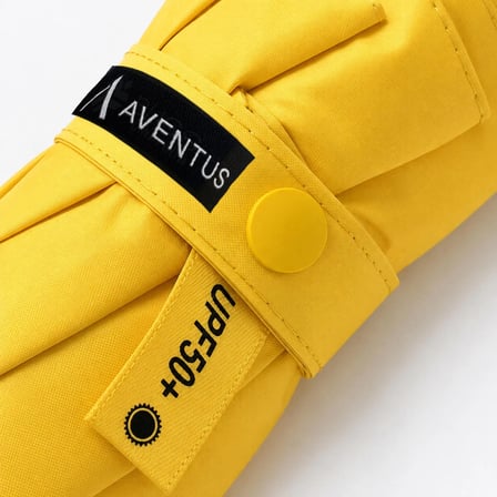 Aventus 8 Telli Kapsül Şemsiye Güneş Şemsiyesi UV Korumalı Sarı