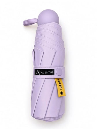 Aventus 8 Telli Kapsül Şemsiye Güneş Şemsiyesi UV Korumalı Mor