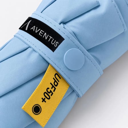 Aventus 8 Telli Kapsül Şemsiye Güneş Şemsiyesi UV Korumalı Mavi