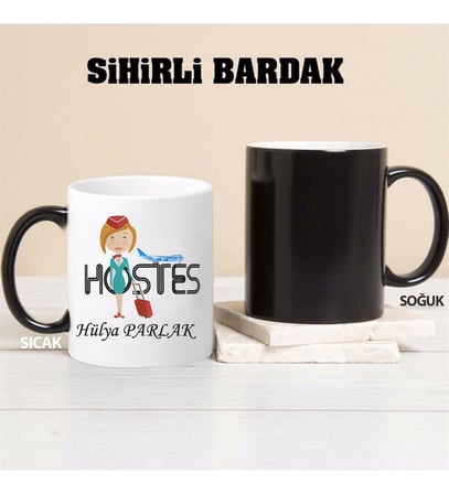 Hostes Kupa Bardağı Sihirli (Beyaz)