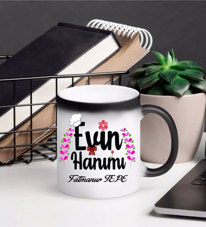 Evin Hanımı Kupa Bardağı Sihirli (Beyaz)