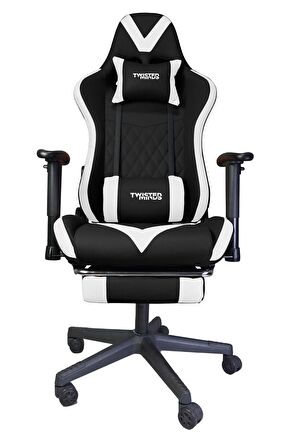 TWISTED MINDS TM8250-NW COMFORT E-SPOR OYUNCU KOLTUĞU - SİYAH / BEYAZ