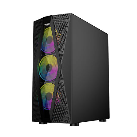 Twisted Minds TM-210XL-P1 KP650P 4x12Cm RGB Fan 650W Mesh Gaming (Oyuncu) Kasa