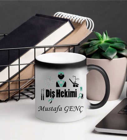 Diş Hekimi Kupa Bardağı Sihirli (Beyaz)