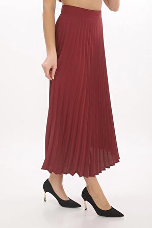 SORALLİNE KADIN PLİSOLEY ETEK 781 TARÇIN