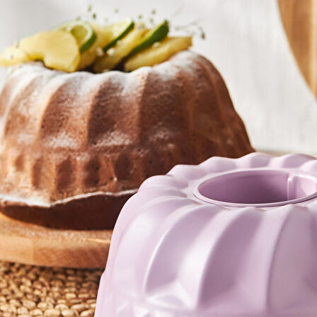 Karaca Multicake Karbon Çelik Dilimli Kek Kalıbı 23 Cm Lila