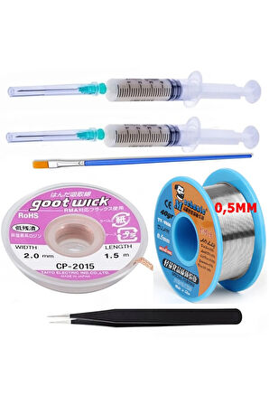Lehim Emme Teli cp2015 Ve Mchanic Soldering Lehim Teli 0,5Mm 6in1 Arada Düz