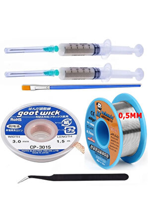 Mechanic Lehim Teli 63sn/37pb UYUMLU Flux %1-3 40gr 05mm CP30153,0 SE2 EĞİK 6İN1 ARADA